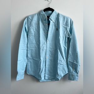 Ralph Lauren light blue button down shirt